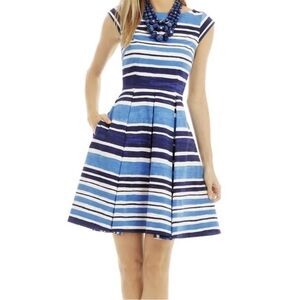 Kate Spade Mariella Boue Striped Short Sleeve Dress